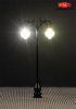 Faller 180107 Kovácsoltvas utcai lámpa gömbvilágítással, 75 mm, 3 db - LED (H0)