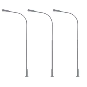   Faller 180119 Modern ostoros utcai lámpa, 3 db - hidegfehér LED (H0)