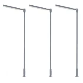   Faller 180121 Modern utcai lámpa, 3 db - hidegfehér LED (H0)