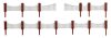 Faller 180429 Kerítés készlet téglaoszlopokkal (H0)