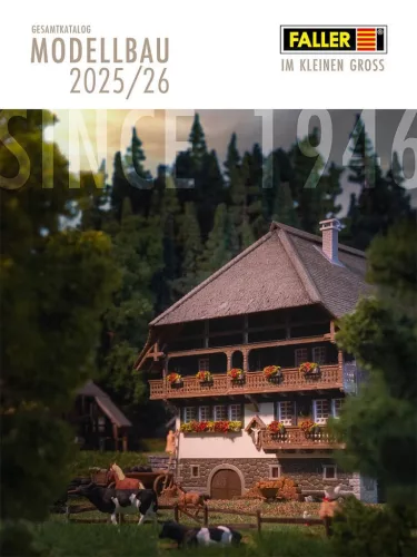 Faller 190905 Termékkatalógus 2025/2026, német nyelven