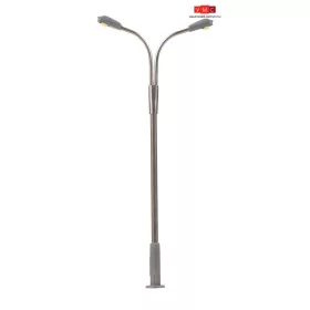 Faller 272121 Ostoros utcai lámpa, dupla, 65 mm, 3 db - LED (N)