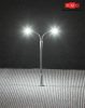 Faller 272121 Ostoros utcai lámpa, dupla, 65 mm, 3 db - LED (N)