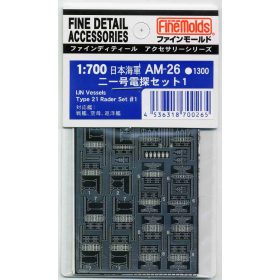 Fine Molds AM26 IJN Vessels Type21 Radar Set #1 (1/700)