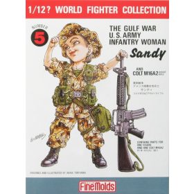 Fine Molds FT5 Gulf War U.S. Infantry Woman & M16A2 (1/12)