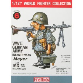 Fine Molds FT6 W.W.II German Infantry Man & MG34 (1/12)