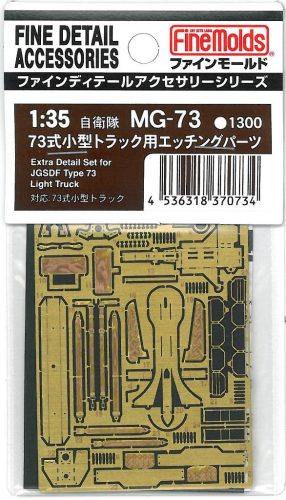 Fine Molds MG73 Extra detail parts for Type 73 Light Track (Photo Etched) (1/35)