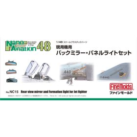  Fine Molds NC15 1:48 Rear view mirror and Formation light for Jet fighter (1/48)