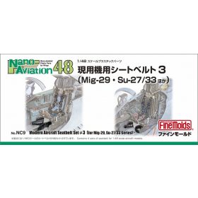  Fine Molds NC9 1:48 Modern Aircraft Seatbelt Set #3 (Russian MiG-29, Su-27/33 etc.) (1/48)