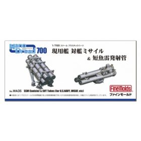   Fine Molds WA35 Anti-Ship Missile & Surface Vessel Torpedo Tubes for Modern Ships (1/700)