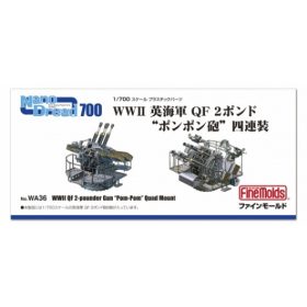   Fine Molds WA36 WWII Royal Navy QF 2-Pounder Naval Pom-Pom Gun Quadruple-Mount (1/700)