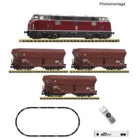   Fleischmann 5170003 Digitális kezdőkészlet: BR 221 dízelmozdony tehervonattal, z21Start + multiMAUS, ágyazatos ovál pálya, DB (E4) (N)