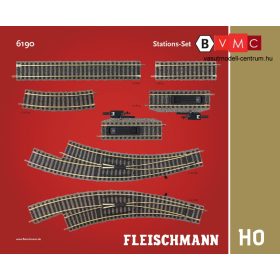   Fleischmann 6190 Sínkészlet B, állomási kiegészítés - Fleischmann Profi (H0)