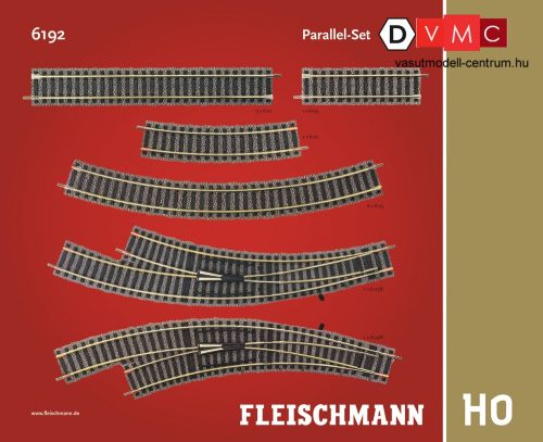 Fleischmann 6192 Sínkészlet D, párhuzamos vágányok kiegészítés - Fleischmann Profi (H0)