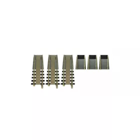 Fleischmann 665301 Fordítókorong kiegészítő sínek (665201) - Fleischmann Profi - AC