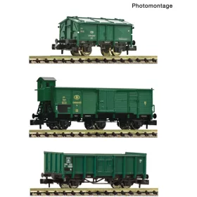   Fleischmann 6660077 Teherkocsi-készlet, 3-részes, SNCB (E3) (N)
