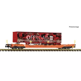   Fleischmann 6660084 Konténerszállító négytengelyes zsebeskocsi, T5 Sdgnss, Offroad, Wascosa (E6) (N)