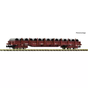   Fleischmann 6660085 Alacsony oldalfalú rakoncás négytengelyes teherkocsi, rakománnyal, SNCF (E5-6) (N)
