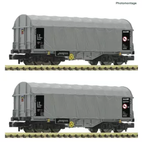   Fleischmann 6660087 Ponyvás négytengelyes teherkocsi-pár, Shimmns, CD (E6) (N)