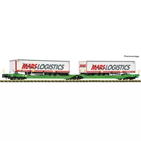   Fleischmann 6660102 Konténerszállító hattengelyes iker-zsebeskocsi, T3000e, CFL Cargo (E6) (N)