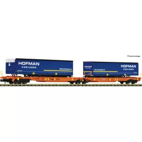   Fleischmann 6660118 Konténerszállító hattengelyes iker-zsebeskocsi, T3000e, Wascosa, Hofman (E6) (N)