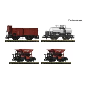   Fleischmann 6660120 Teherkocsi-készlet, 4-részes DRG (E2) (N)