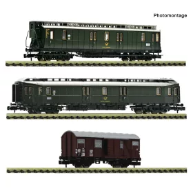  Fleischmann 6660168 Postakocsi készlet, 3 különböző típus, DP (E3) (N)