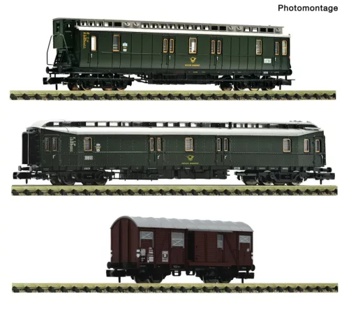 Fleischmann 6660168 Postakocsi készlet, 3 különböző típus, DP (E3) (N)