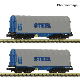   Fleischmann 6660173 Ponyvás négytengelyes teherkocsi-pár, Shimmns, ÖBB (E6) (N)