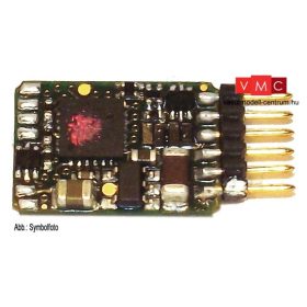 Fleischmann 685305 Mozdonydekóder, 6-tűs egyenes csatlakozóval (NEM 651), DCC/MM