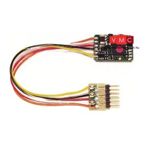   Fleischmann 685403 Mozdonydekóder, 6-tűs vezetékes csatlakozóval (NEM 651), DCC