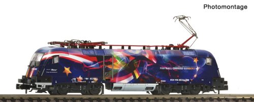 Fleischmann 7560070 Villanymozdony Rh 1116 212 Fußball vereint Europa, ÖBB (E6) (N)