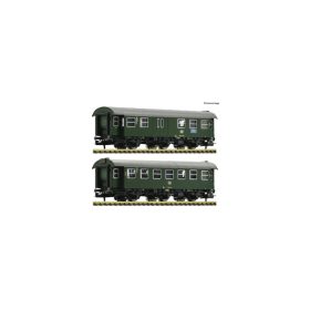   Fleischmann 809910 Személykocsi-pár, 3-tengelyes Umbauwagen, 2. osztály, DB (E4) (N)
