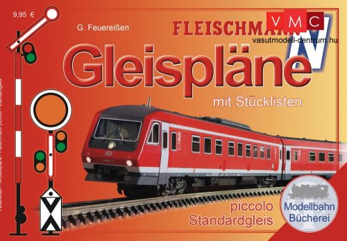 Fleischmann 81399 Fleischmann N ágyazatos sínrendszerhez pályatervek - német nyelven