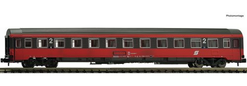 Fleischmann 814511 Személykocsi, négytengelyes Eurofima, 2. osztály, EC 16 „Max Reinhardt“, ÖBB (E5) (N)