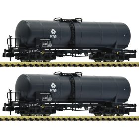   Fleischmann 825820 Tartálykocsi-pár, négytengelyes Zas, VTG / DB (E4) (N)