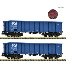   Fleischmann 830258 Nyitott négytengelyes teherkocsi-pár, Eanos, ócskavas rakománnyal, NS (E5) (N)
