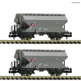   Fleischmann 831313 Terményszállító teherkocsi-pár, Tgpps, szürke, SBB (E6) (N)