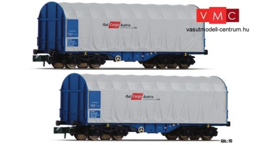 Fleischmann 837924 Ponyvás négytengelyes teherkocsi-pár, Shimms, ÖBB Rail Cargo Austria (E6