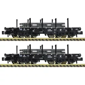   Fleischmann 845608 Rakoncás nehézteherszállító négytengelyes teherkocsi-pár, SSy, rakománnyal, NS (E3) (N)