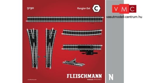 Fleischmann 9190 Sínkészlet C, rendezővágányok kiegészítés (N)