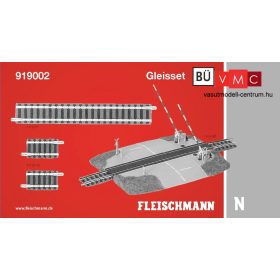   Fleischmann 919002 Sínkészlet BÜ, sorompós útátjáróval (N)