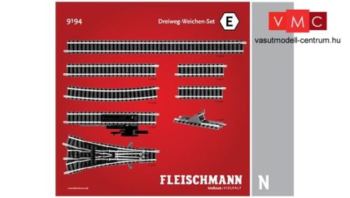 Fleischmann 9194 Sínkészlet E, hármasváltó kiegészítés (N)