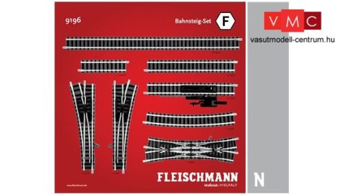 Fleischmann 9196 Sínkészlet F, állomási peronvágányok kiegészítés (N)