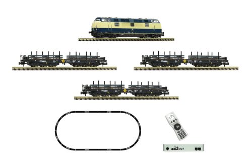 Fleischmann 931902 Digitális kezdőkészlet: BR 221 dízelmozdony tehervonattal, z21Start + mu