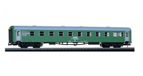 Fuggerth 1653 Személykocsi, négytengelyes By sorozat, zöld, 2. osztály, MÁV (E4) (H0)