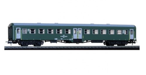 Fuggerth 2143 Személykocsi, négytengelyes Bhv sorozat, zöld, 2. osztály, MÁV (E4) (H0)