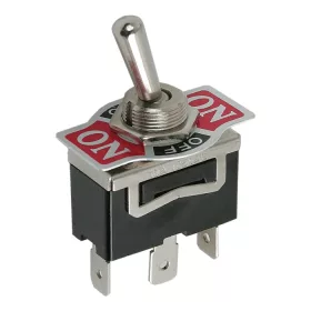   GLB 09053 Karos kapcsoló, 1 áramkör, 10 A - 250 V, ON - OFF - ON, előlappal