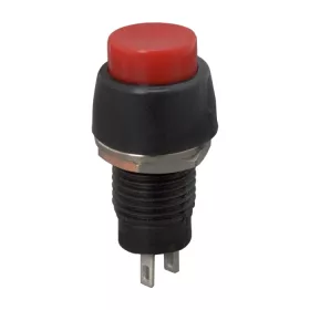   GLB 09068PI Nyomógombos kapcsoló, 1 áramkör, 2 A - 250 V, ON - OFF, piros