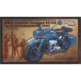   GWH03524 1/35 WWII German Zundapp KS 750 /w Feldgendarmerie 1942 makett